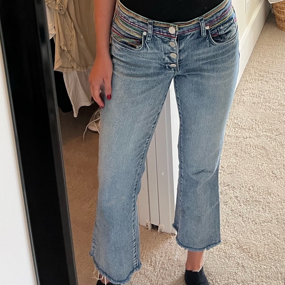 Blank NYC jeans with multicolored band